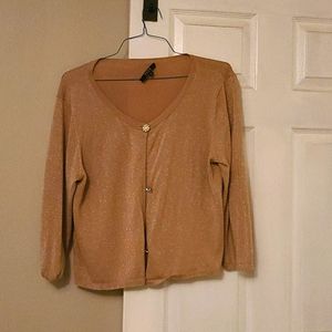 Gold glitter cardigan